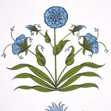 Schumacher Poppy Stripes Blue Wallpaper
