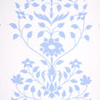 Schumacher Jaipur Mughal Flower Blue Wallpaper