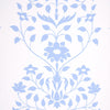 Schumacher Jaipur Mughal Flower Blue Wallpaper
