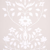 Schumacher Jaipur Mughal Flower Neutral Wallpaper