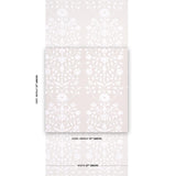 Schumacher Jaipur Mughal Flower Neutral Wallpaper