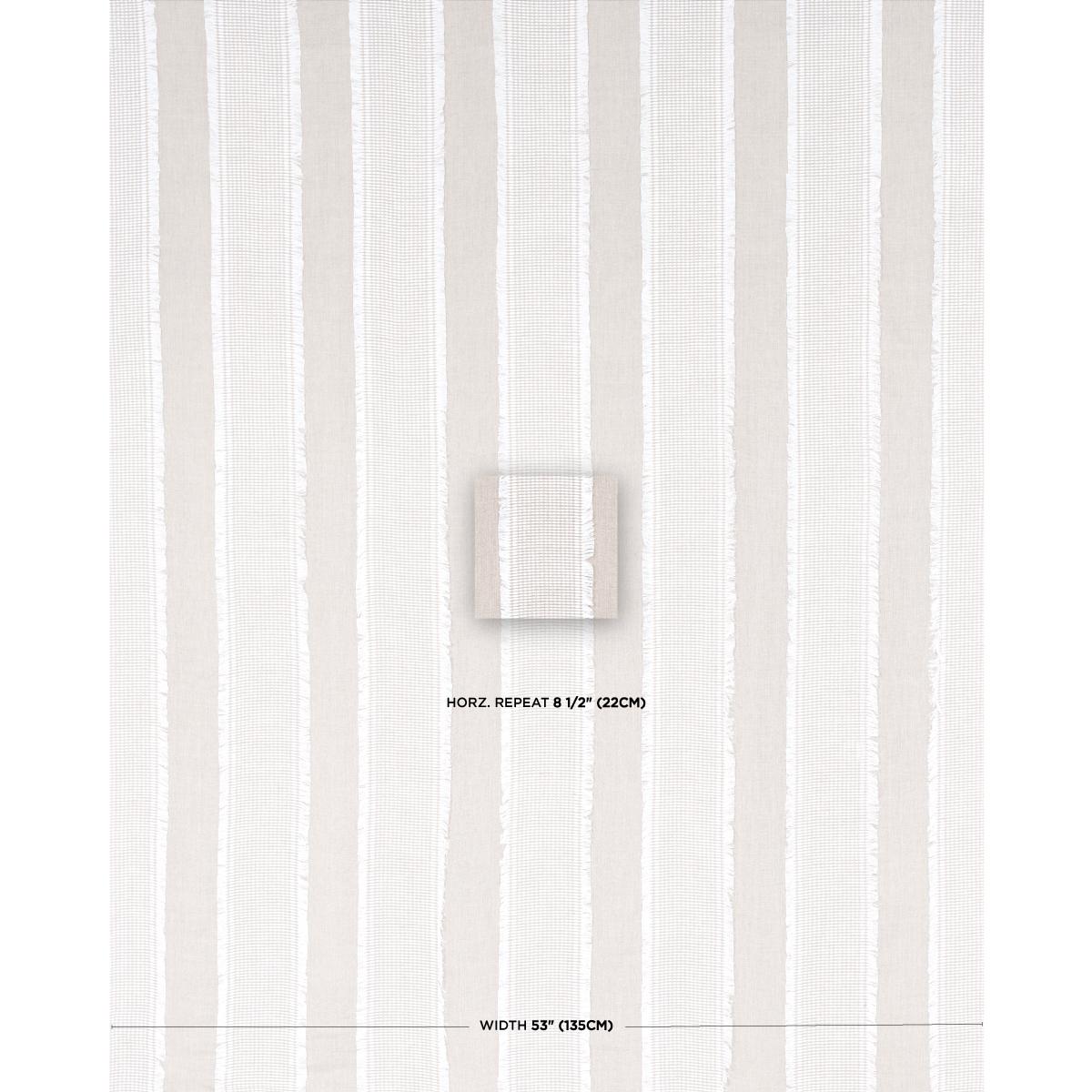 Schumacher Tulum Casement Flax Fabric