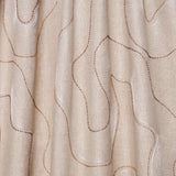 Schumacher Topo Beaded Sheer Natural Fabric