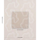 Schumacher Topo Beaded Sheer Natural Fabric