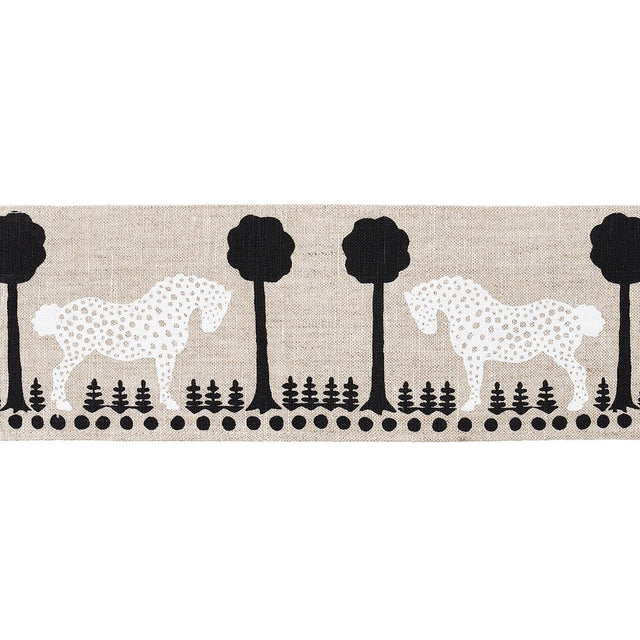 Schumacher Polka Dot Pony Tape Natural Trim