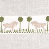 Schumacher Polka Dot Pony Tape Olive Trim