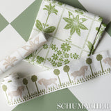 Schumacher Polka Dot Pony Tape Olive Trim