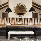 Schumacher Moorea Lava Black Fabric