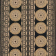 Schumacher Bora Bora Print Embellished Lava Black Fabric