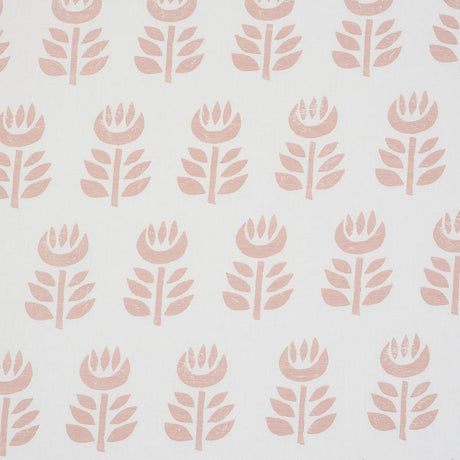 Schumacher Rosenborg Hand Print Pink Fabric