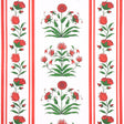 Schumacher Poppy Stripes Red Wallpaper