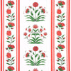 Schumacher Poppy Stripes Red Wallpaper