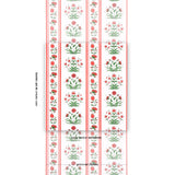Schumacher Poppy Stripes Red Wallpaper