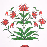 Schumacher Poppy Stripes Red Wallpaper