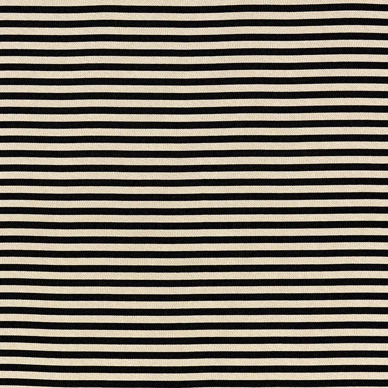 Schumacher Geoffrey Metallic Stripe Obsidian Fabric