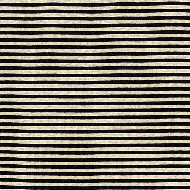 Schumacher Geoffrey Metallic Stripe Obsidian Fabric