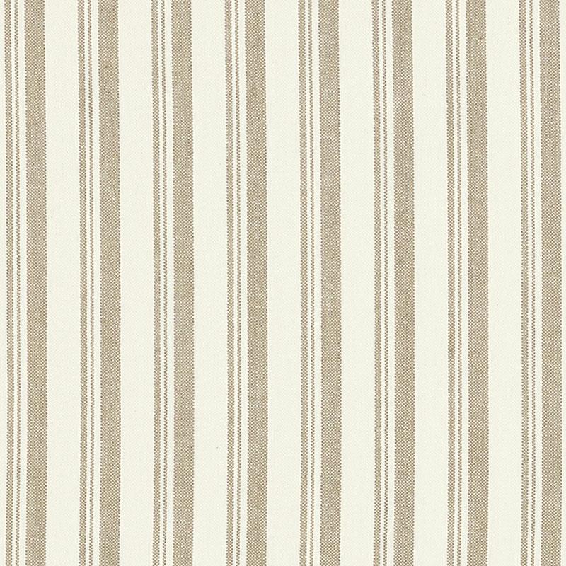 Schumacher Capri Beige/White Fabric