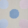 Schumacher Hansen Embroidery Blue & Lilac Fabric