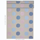 Schumacher Hansen Embroidery Blue & Lilac Fabric