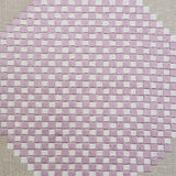 Schumacher Hansen Embroidery Blue & Lilac Fabric