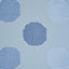 Schumacher Hansen Embroidery Blue Fabric