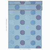 Schumacher Hansen Embroidery Blue Fabric