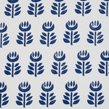 Schumacher Rosenborg Hand Print Navy Fabric