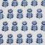 Schumacher Rosenborg Hand Print Navy Fabric