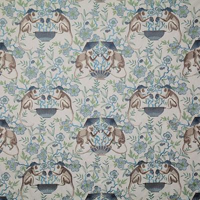 Pindler CHEEKY MONKEY CORNFLOWER Fabric