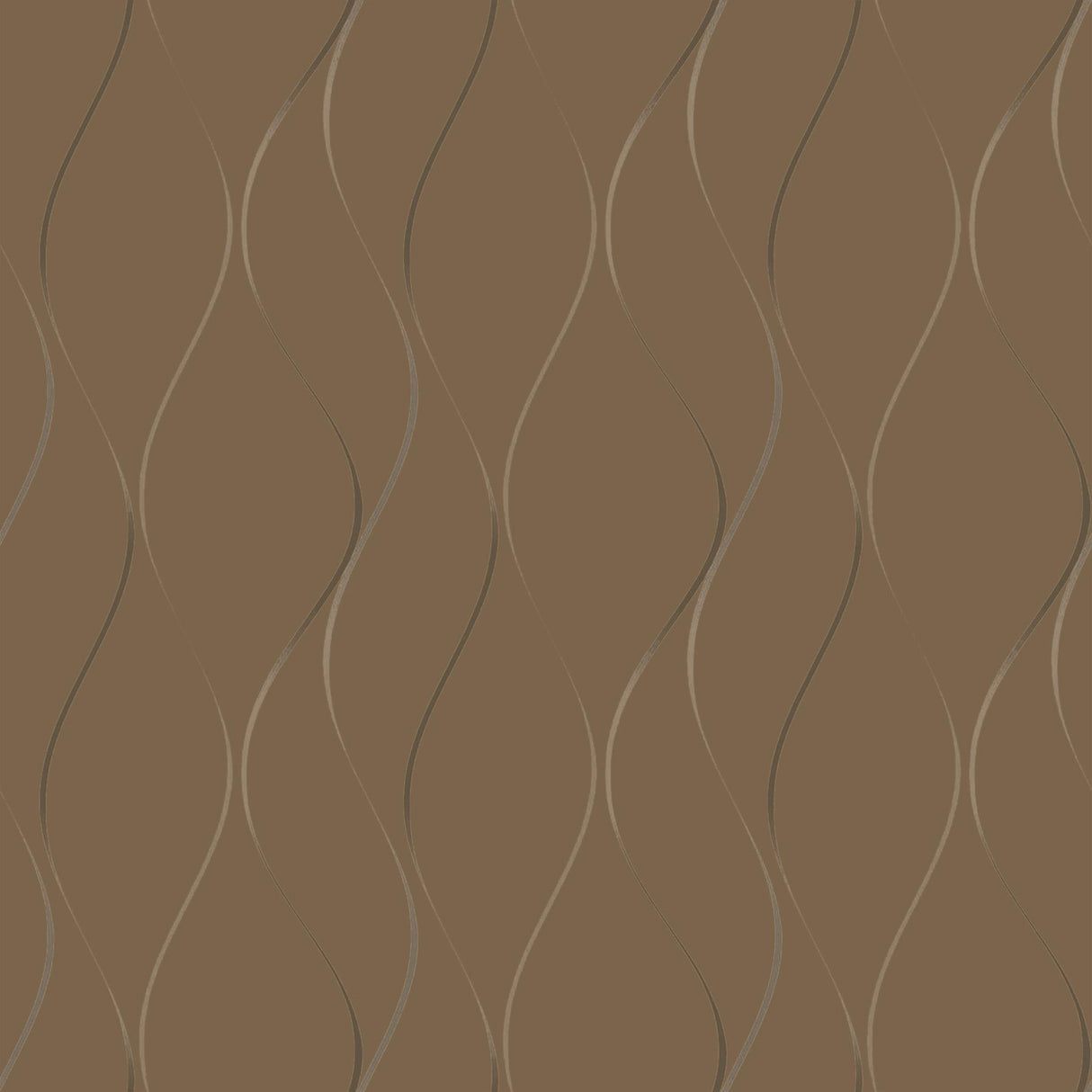 Antonina Vella Wavy Stripe Gold Wallpaper