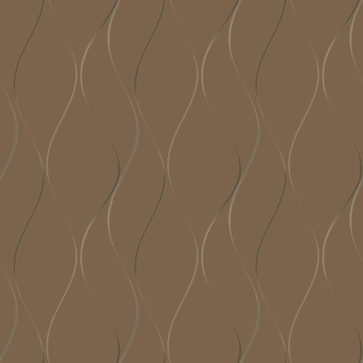 Antonina Vella Wavy Stripe Gold Wallpaper
