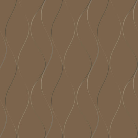 Antonina Vella Wavy Stripe Gold Wallpaper