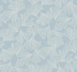 Antonina Vella Ginkgo Toss Blue Wallpaper