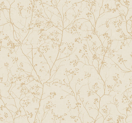 Antonina Vella Luminous Branches Cream/Gold Wallpaper