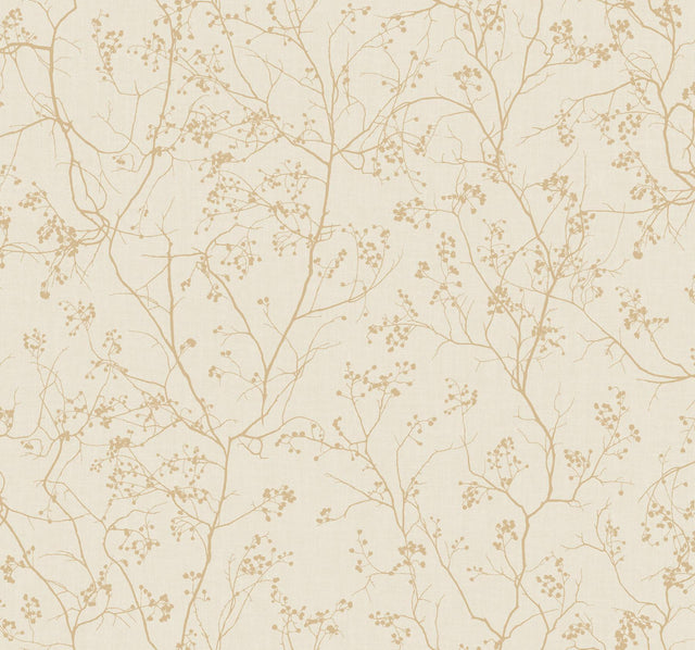 Antonina Vella Luminous Branches Cream/Gold Wallpaper