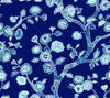 York Temple Garden Peel And Stick Navy Blue Wallpaper