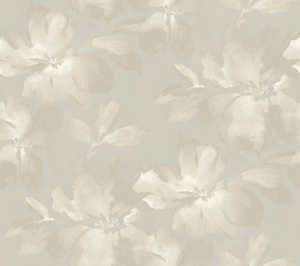 Candice Olson Midnight Blooms Peel & Stick Neutral Wallpaper