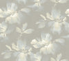Candice Olson Midnight Blooms Peel & Stick Light Blue & Grey Wallpaper