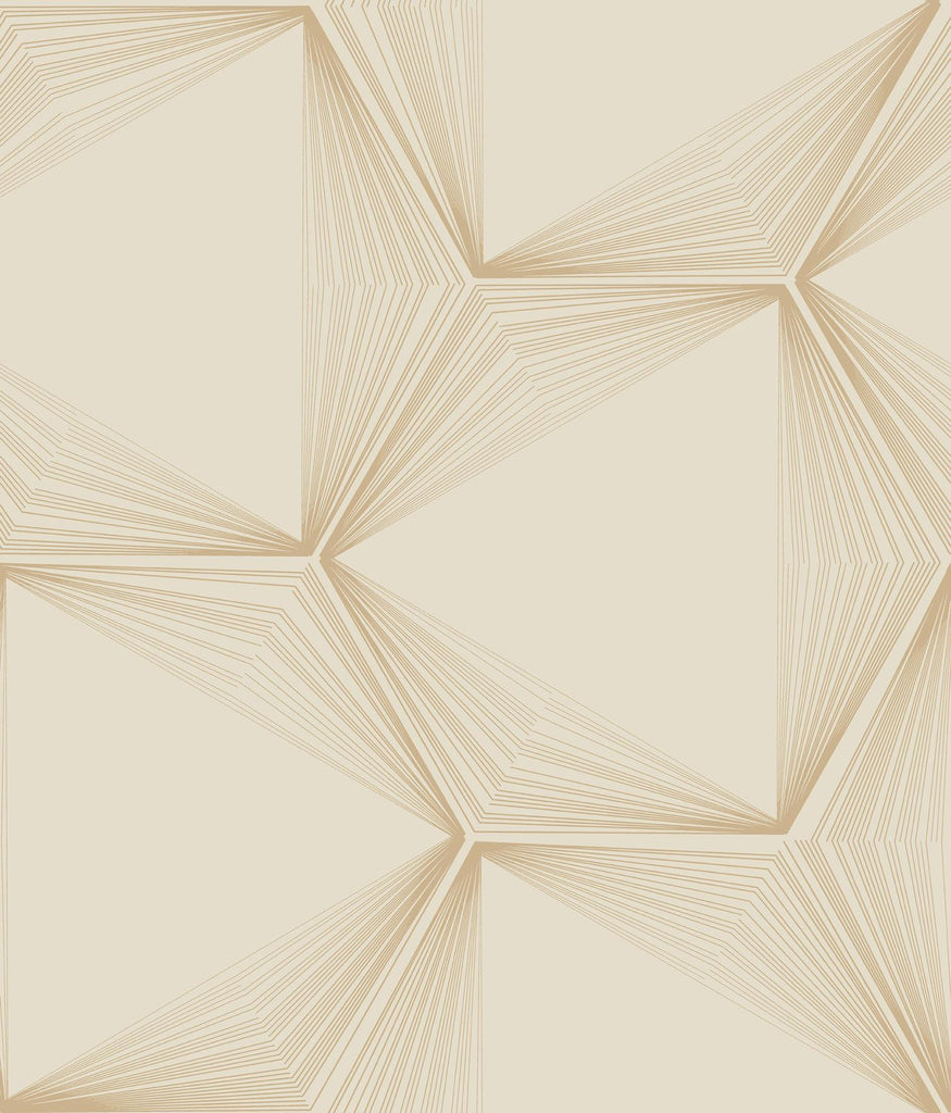 Candice Olson Honeycomb Peel & Stick Sand & Gold Wallpaper
