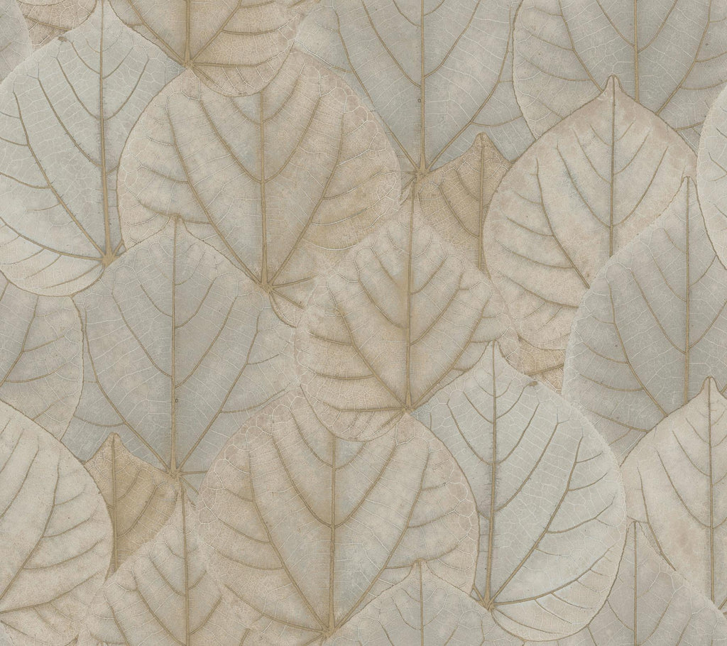 Candice Olson Leaf Concerto Peel & Stick Warm Taupe Wallpaper