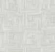 York White Tesselle White Wallpaper