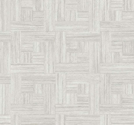 York White Tesselle White Wallpaper