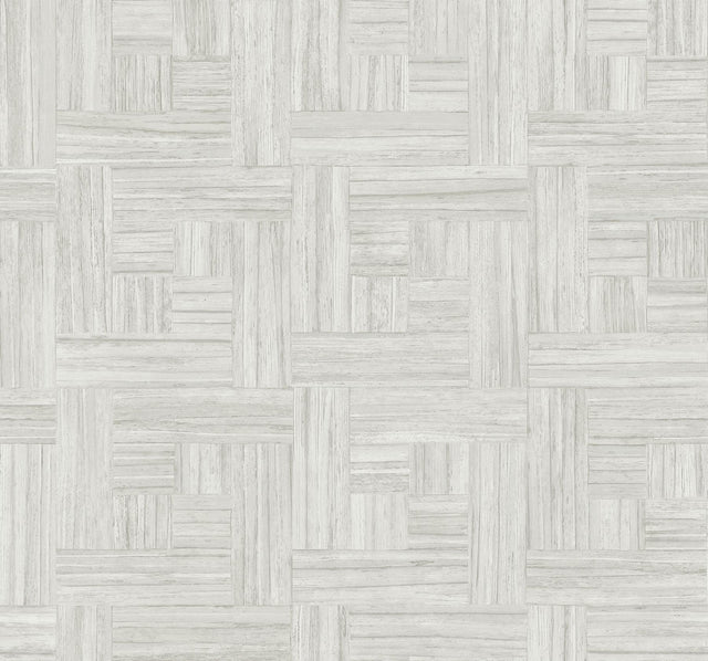 York White Tesselle White Wallpaper
