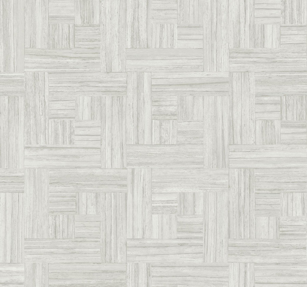 York White Tesselle White Wallpaper