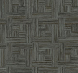 York Black Tesselle Black Wallpaper