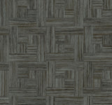 York Black Tesselle Black Wallpaper