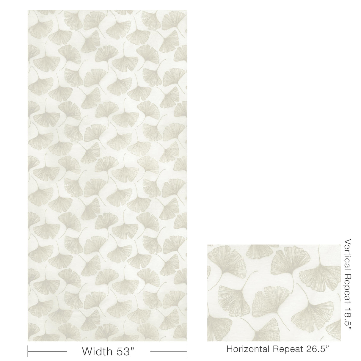 Kravet GINGKO LEAF PLATINUM Drapery Fabric