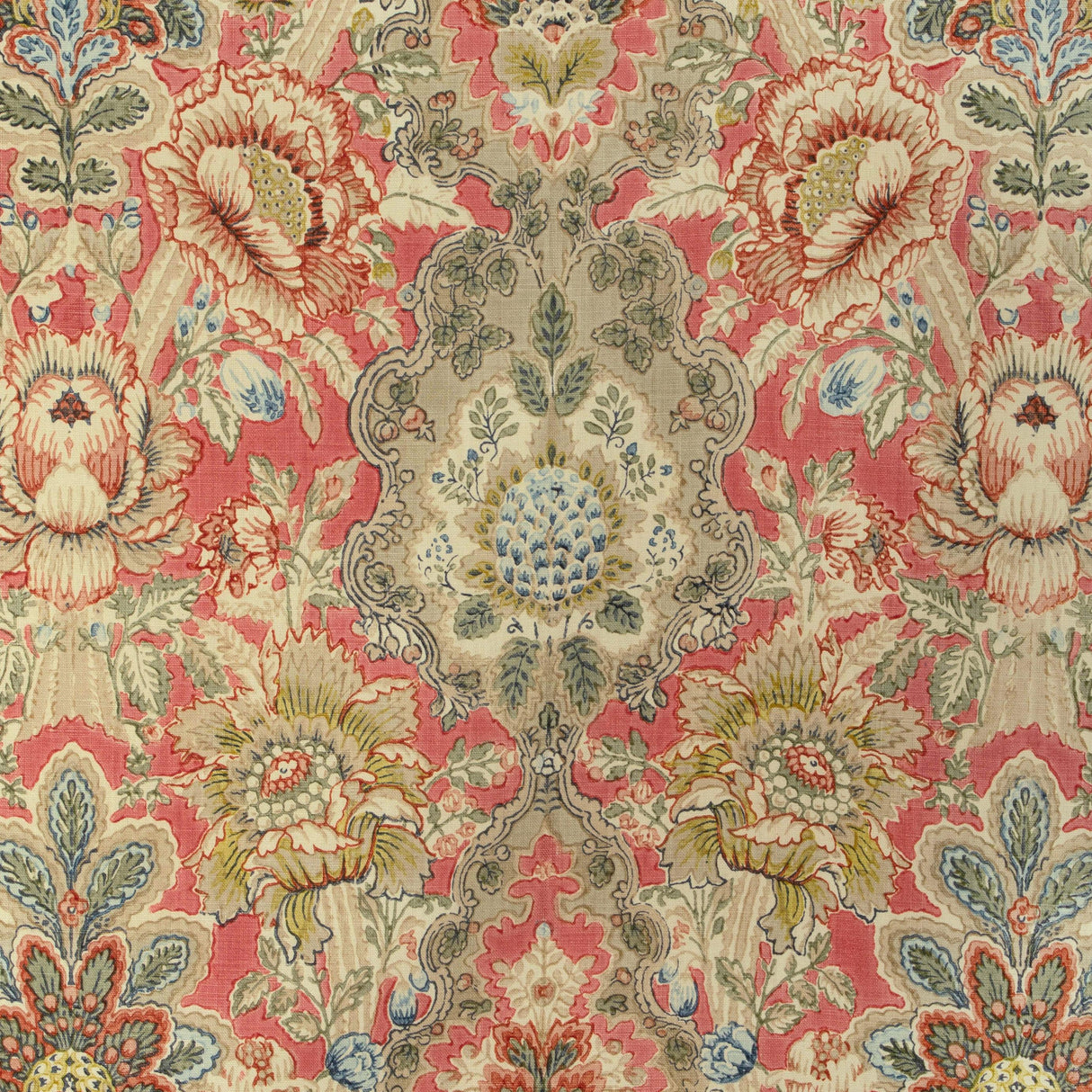 Brunschwig & Fils CARVALLO PRINT RED Fabric