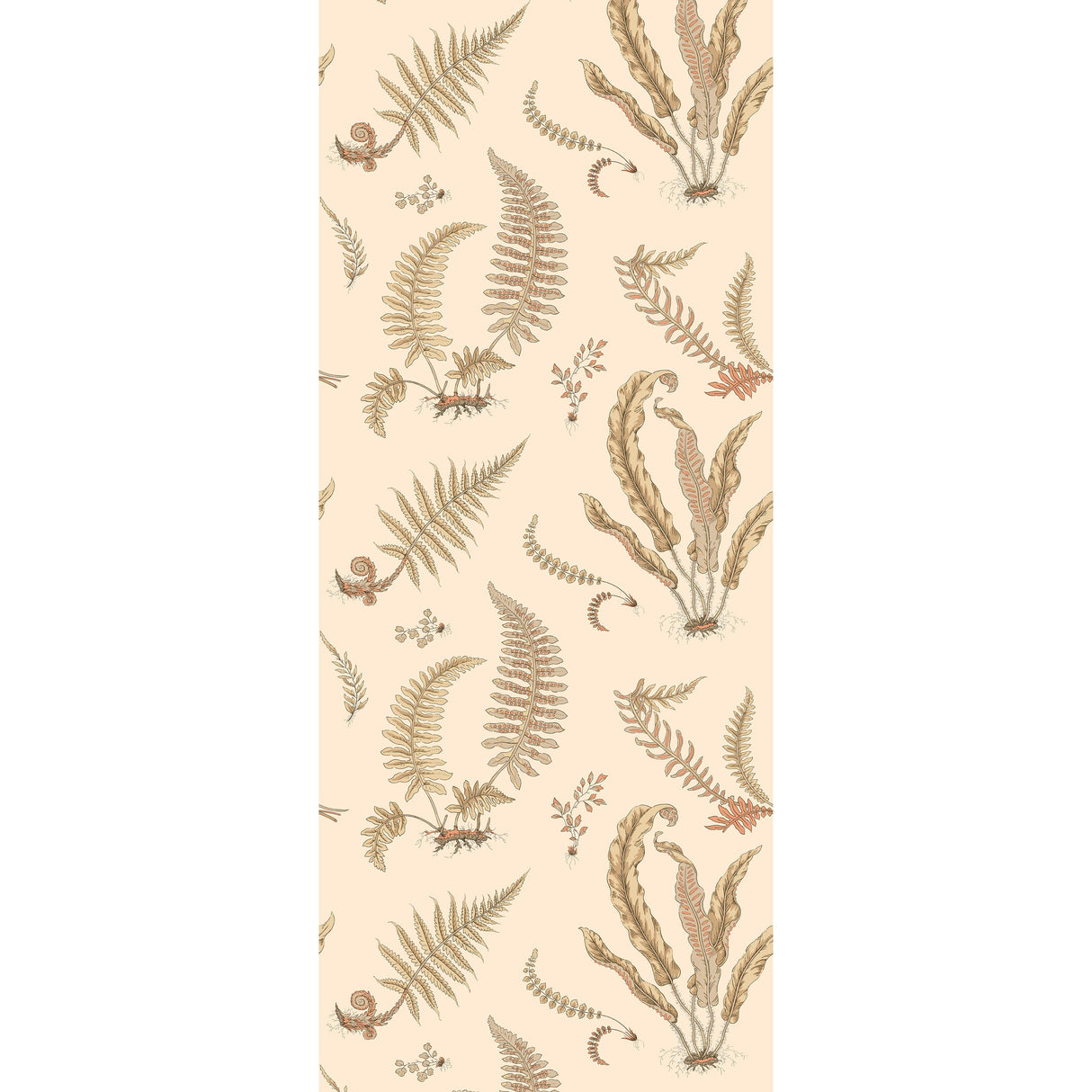 G P & J Baker FERNS PARCHMENT Wallpaper