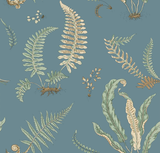 G P & J Baker FERNS DENIM Wallpaper